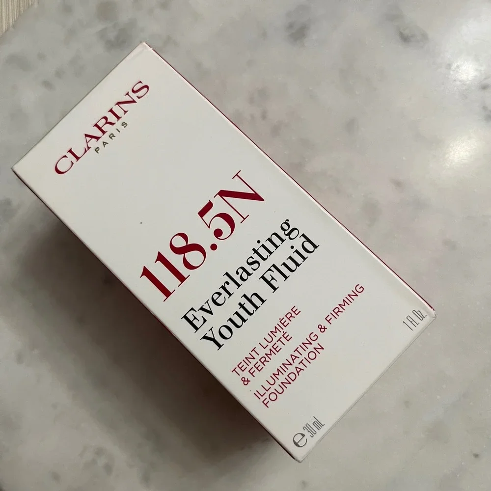 CLARINS 118.5N Foundation Everlasting Youth Fluid Liquid‎ Makeup Beauty 30ml 1oz